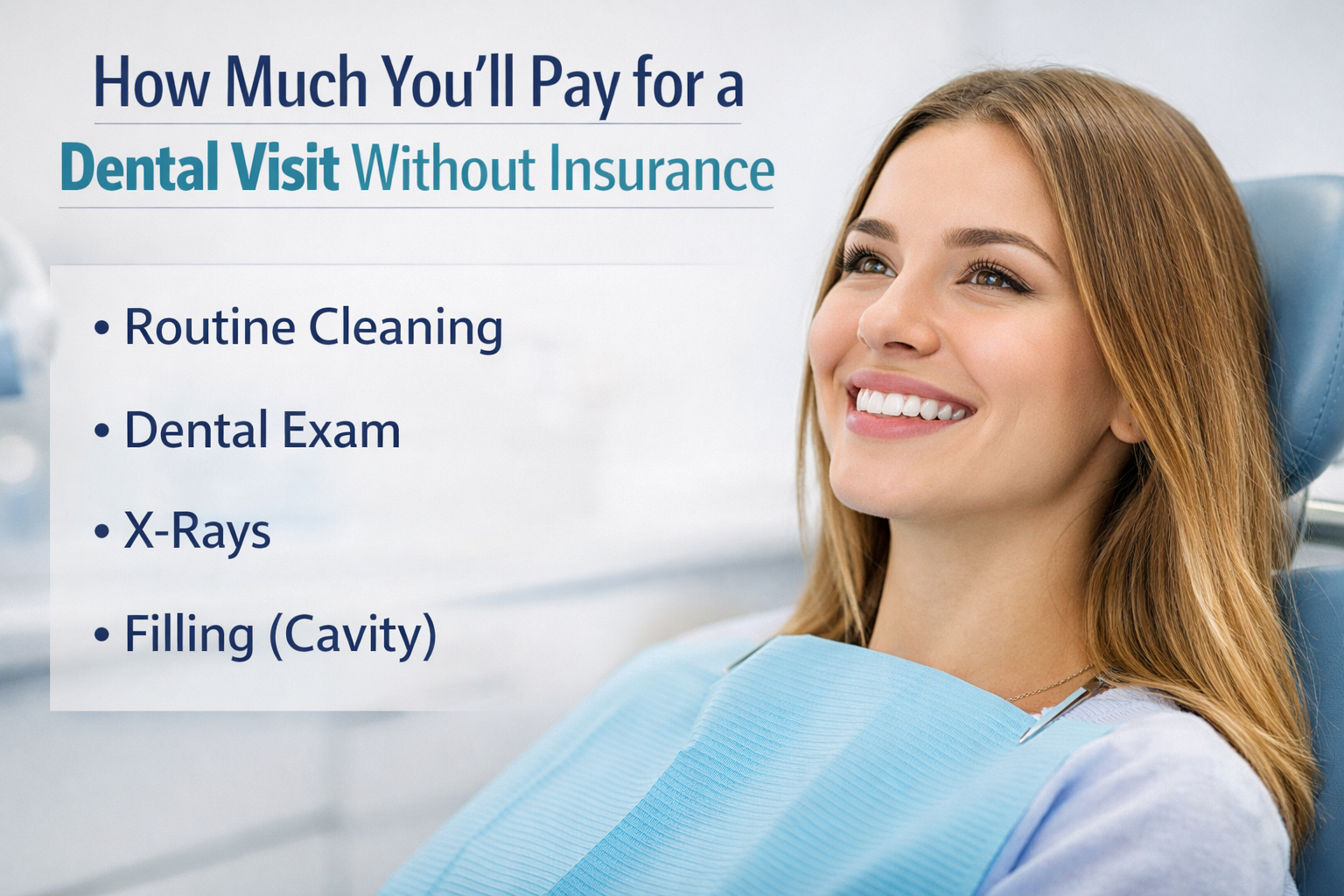 Dental visit costs explained visually